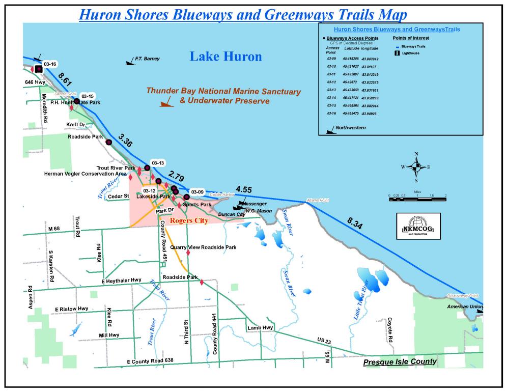 Rogers City Blueway Michigan Water Trails