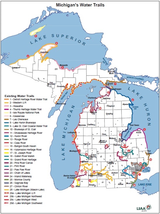 Paddling in Michigan - Michigan Water Trails