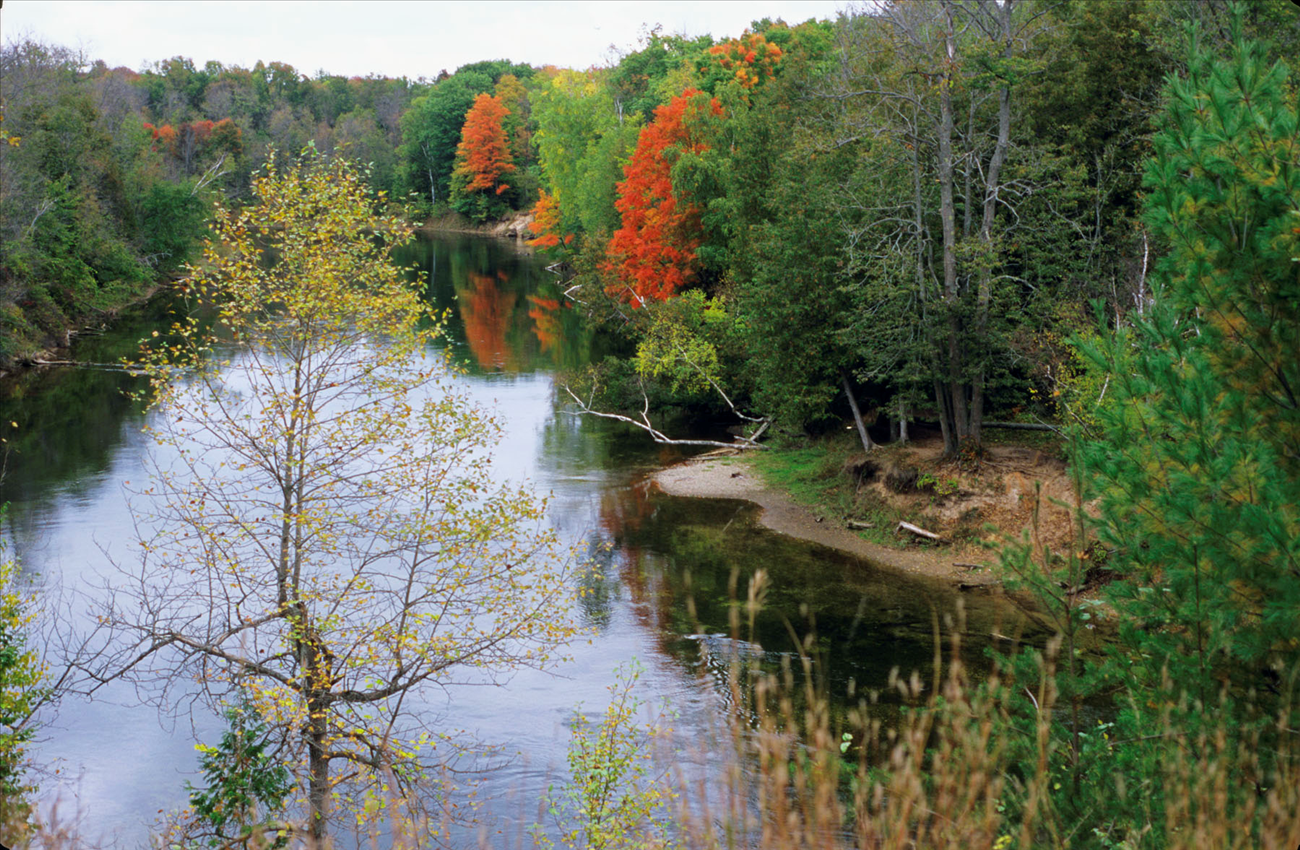 The Au Sable is Beautiful in the Fall
