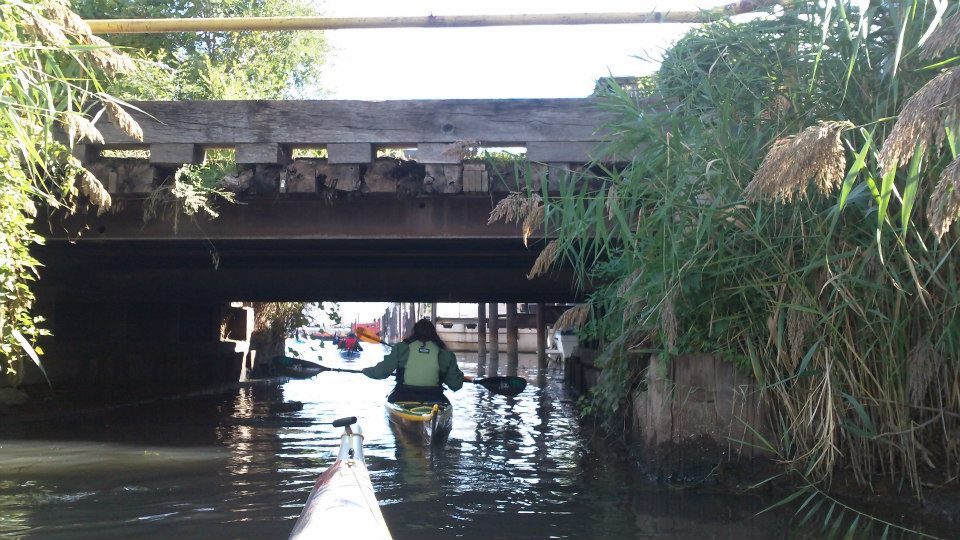 Going under Fordson Is.Bridge