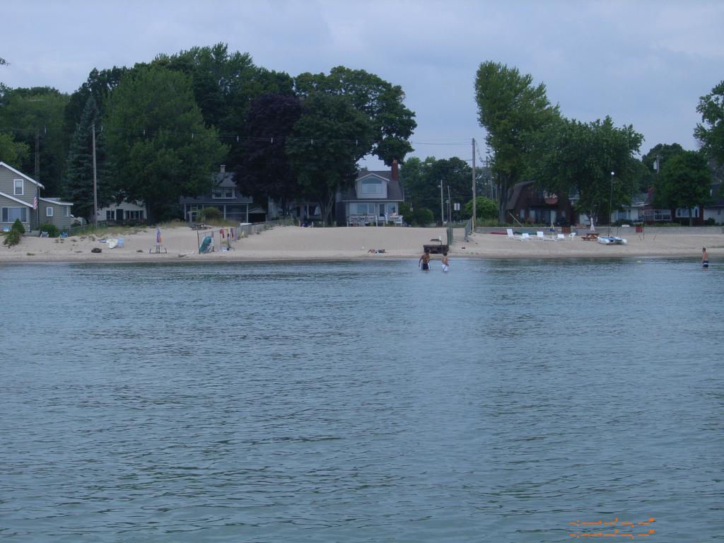 From the water