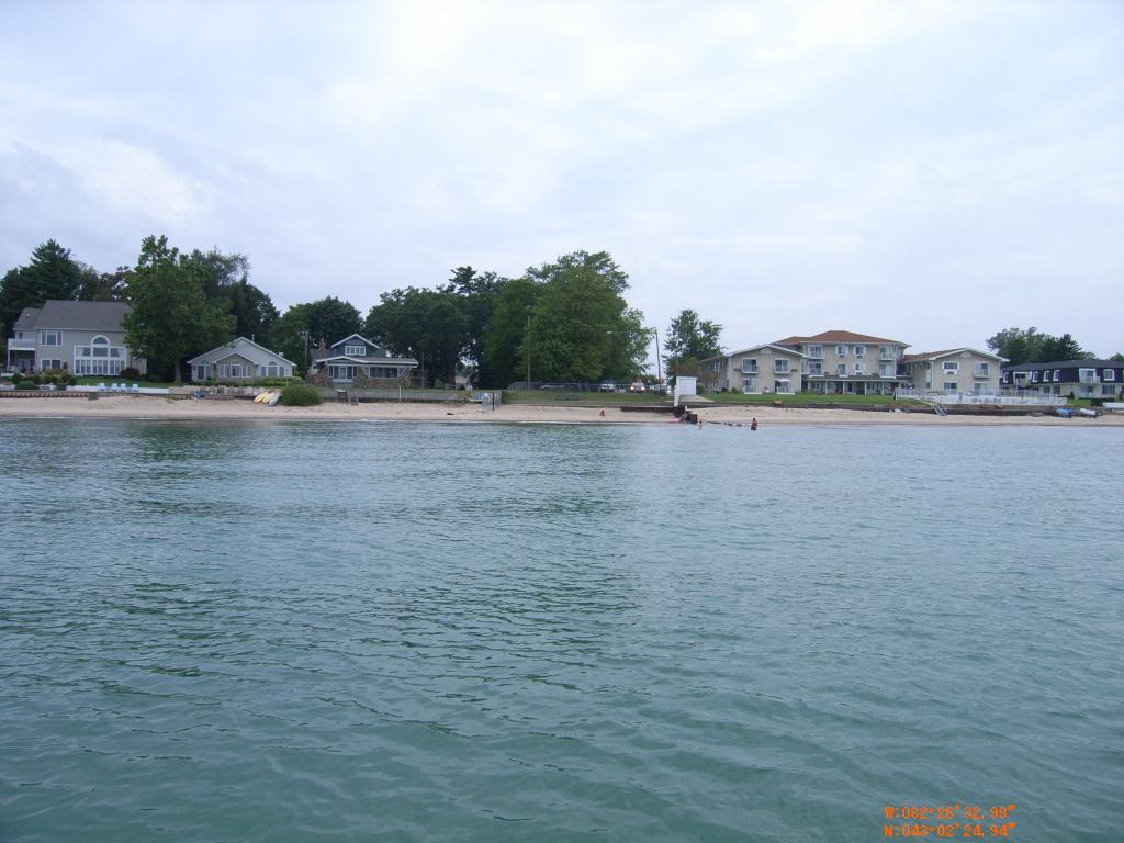 From the water