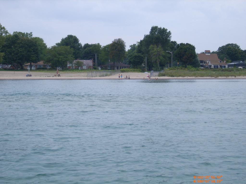 From the water