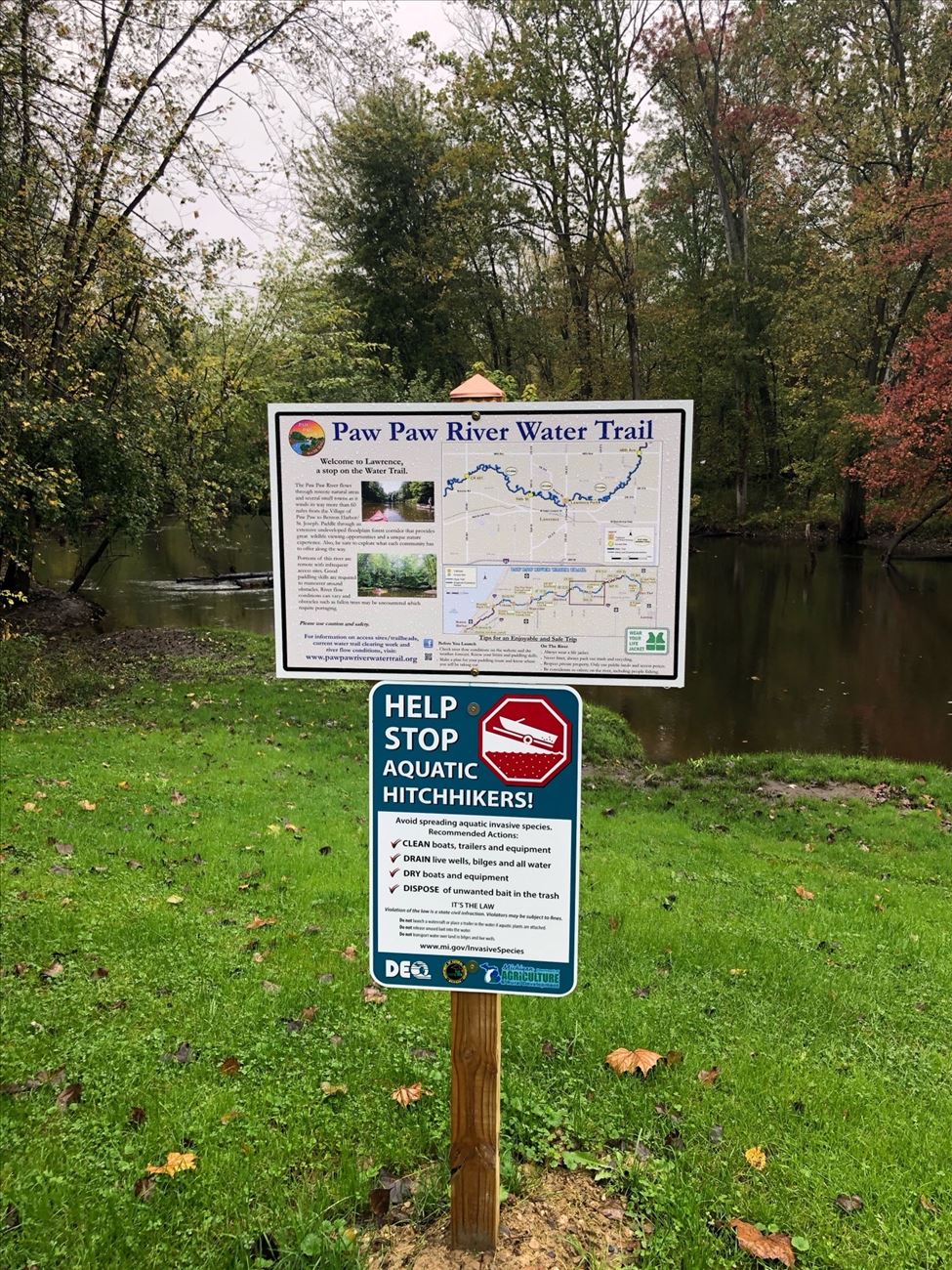 Lawrence Trailhead Sign