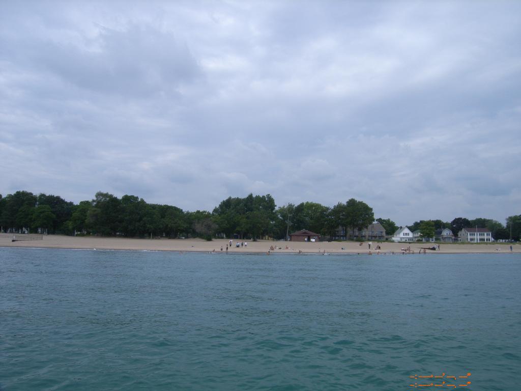 Lighthouse Beach from Lake Huron