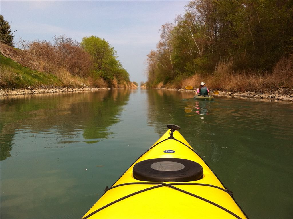 Up the Canal, toward Lake Huron