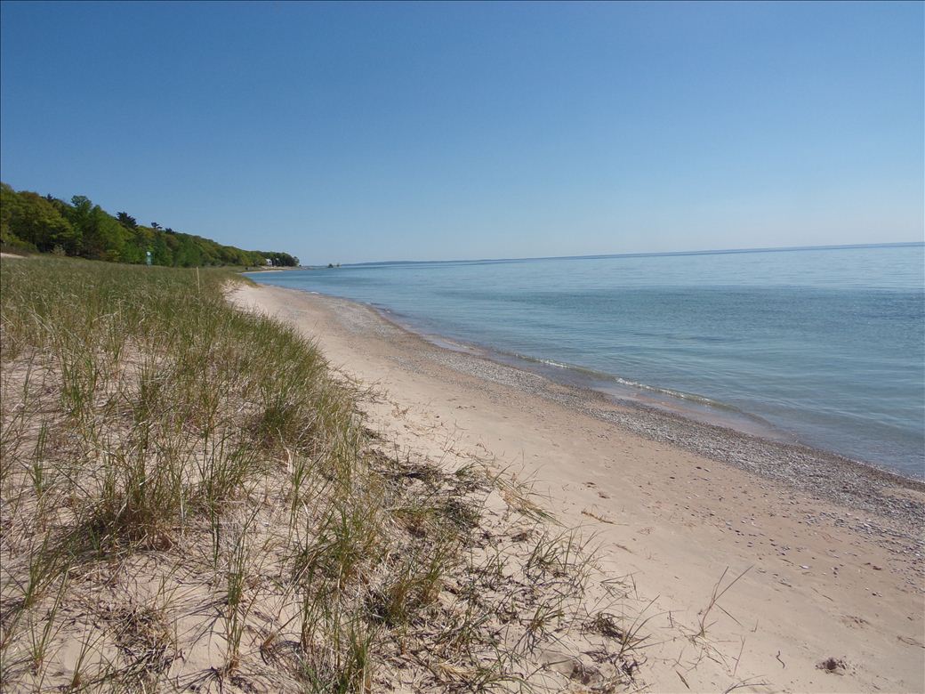 Looking south from Middle Village Park beach