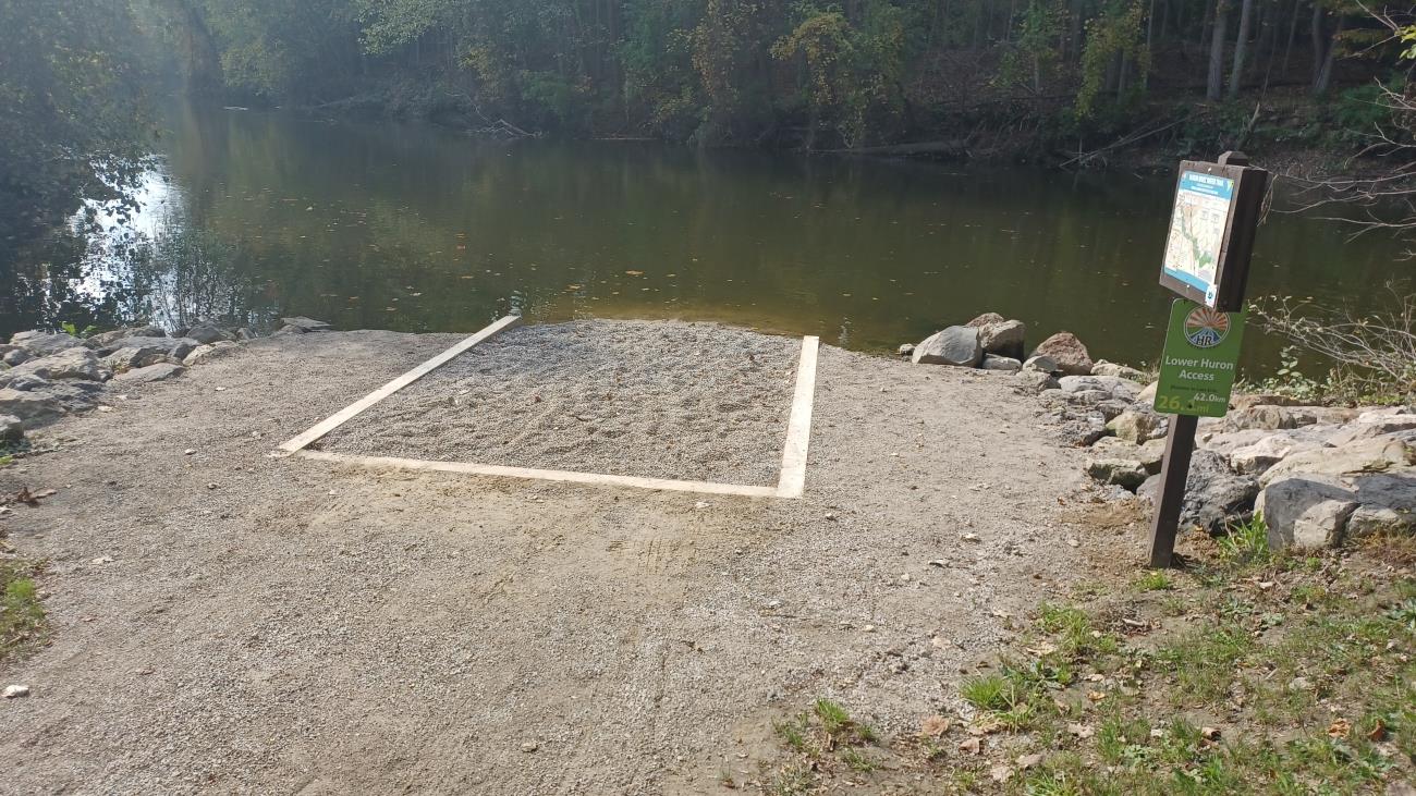 Lower Huron Metropark North Fishing Site Boat Launch