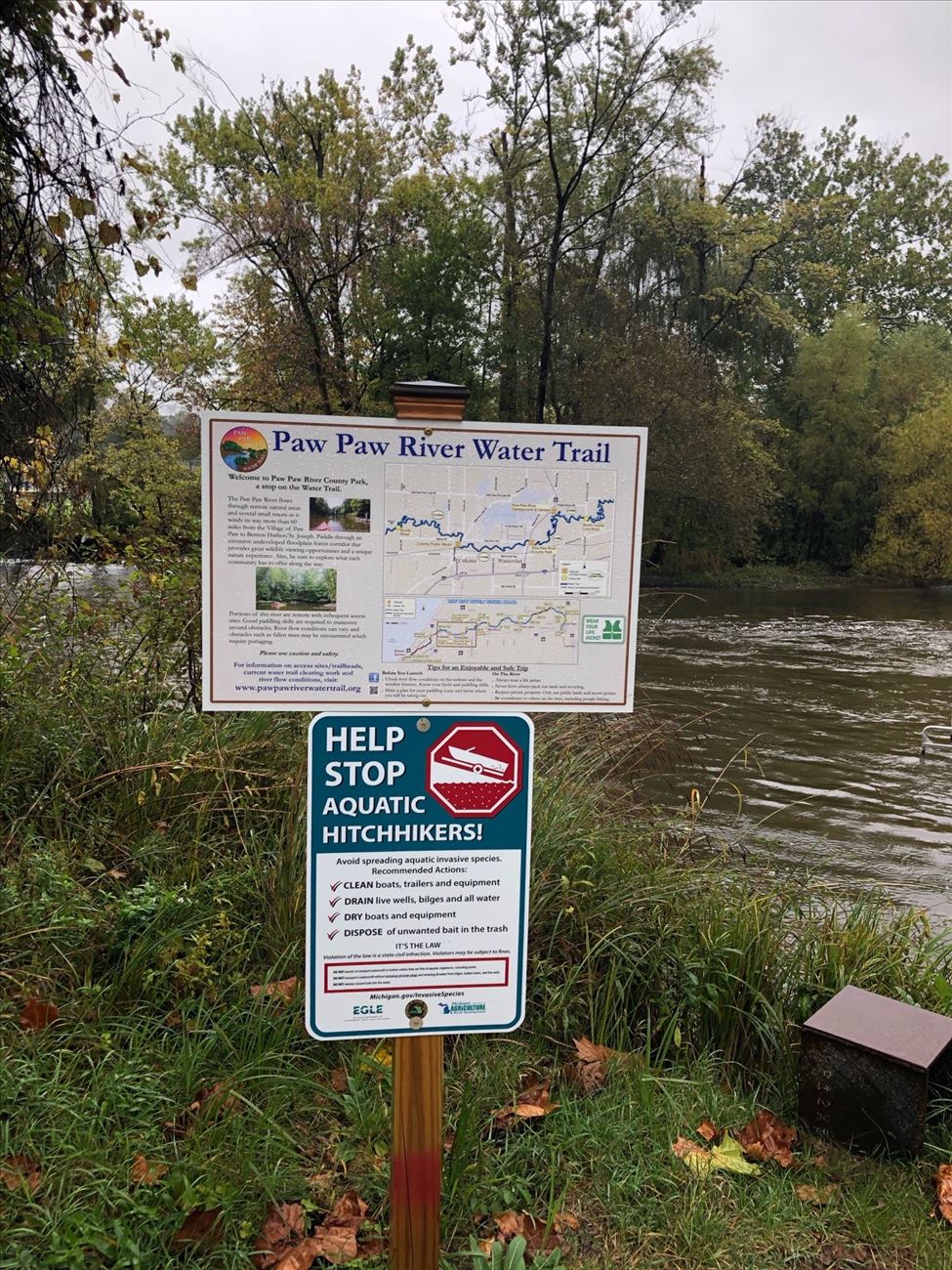 Trailhead sign