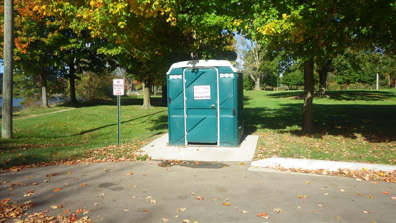 Portable toilet at Sunset Park