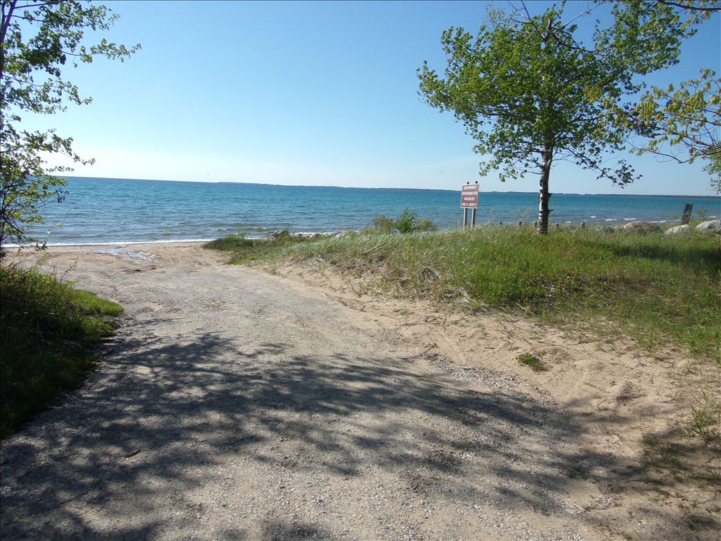 Wilderness State Park Sturgeon Bay picnic area access Michigan Water